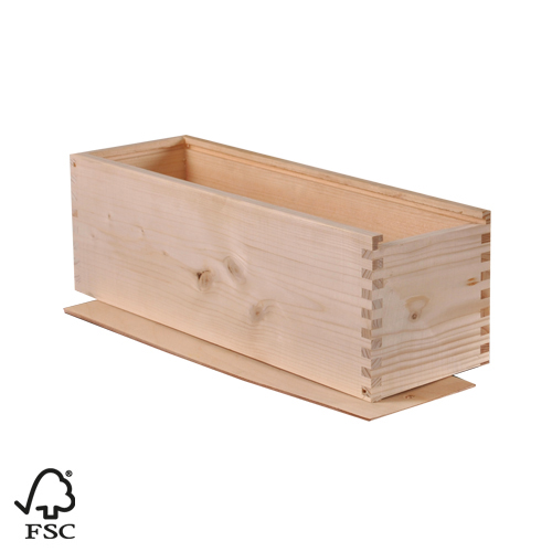 Houten Cava/Champagnekist 1 fles Blanco