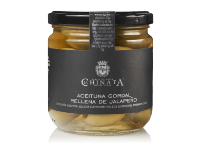 Olijven Gordal met Jalapeno pepers