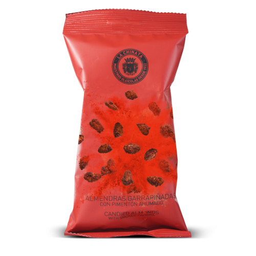 Gekarameliseerde amandelnootjes met gerookte paprika 125g
